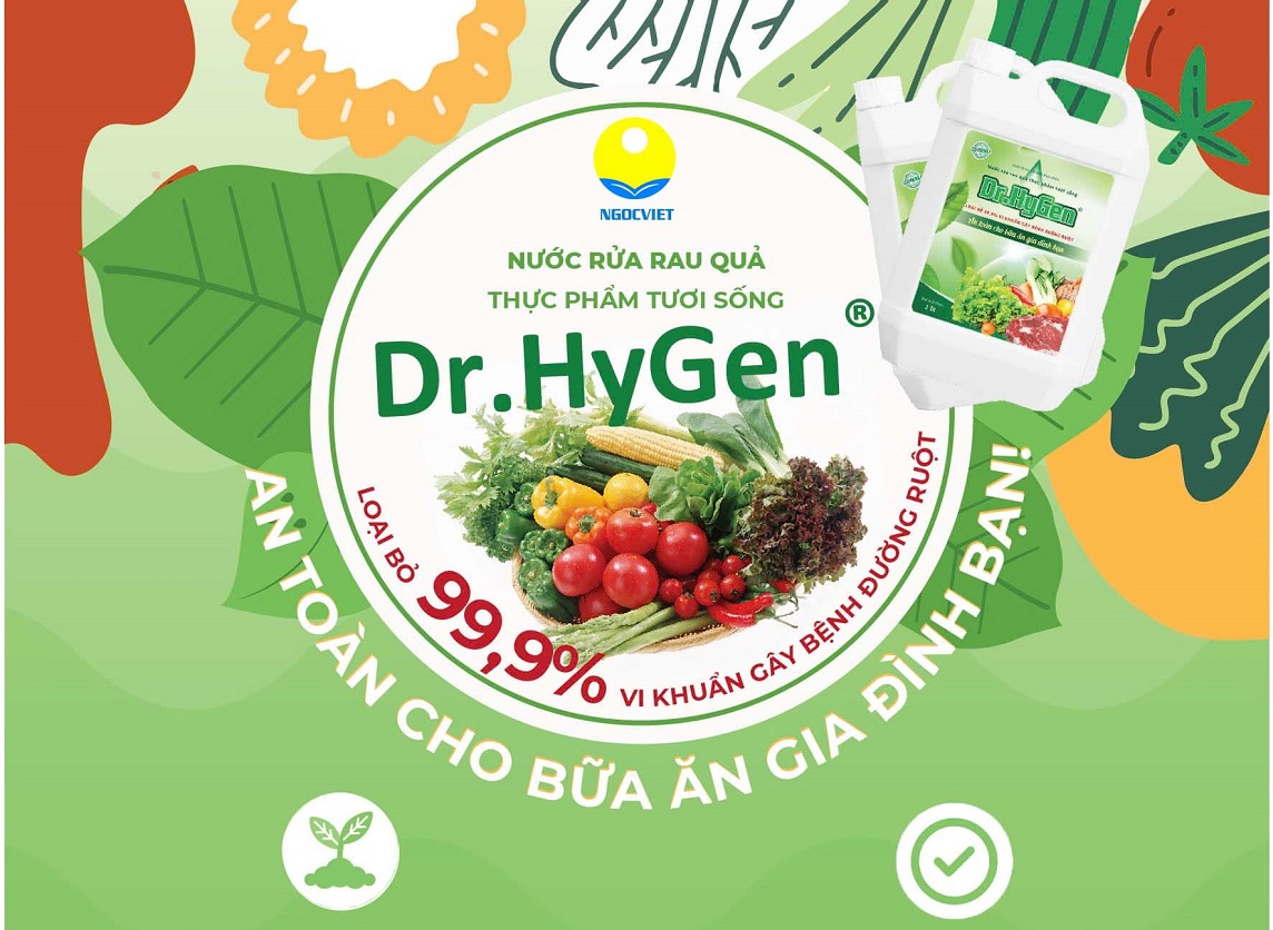 Nước rủa rau quả thực phẩm tươi sống Dr.Hygen