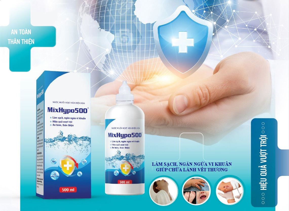 Nước muối hoạt hóa điện hóa MixHypo500