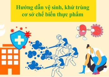 Vệ sinh, khử trùng cơ sở chế biến thực phẩm
